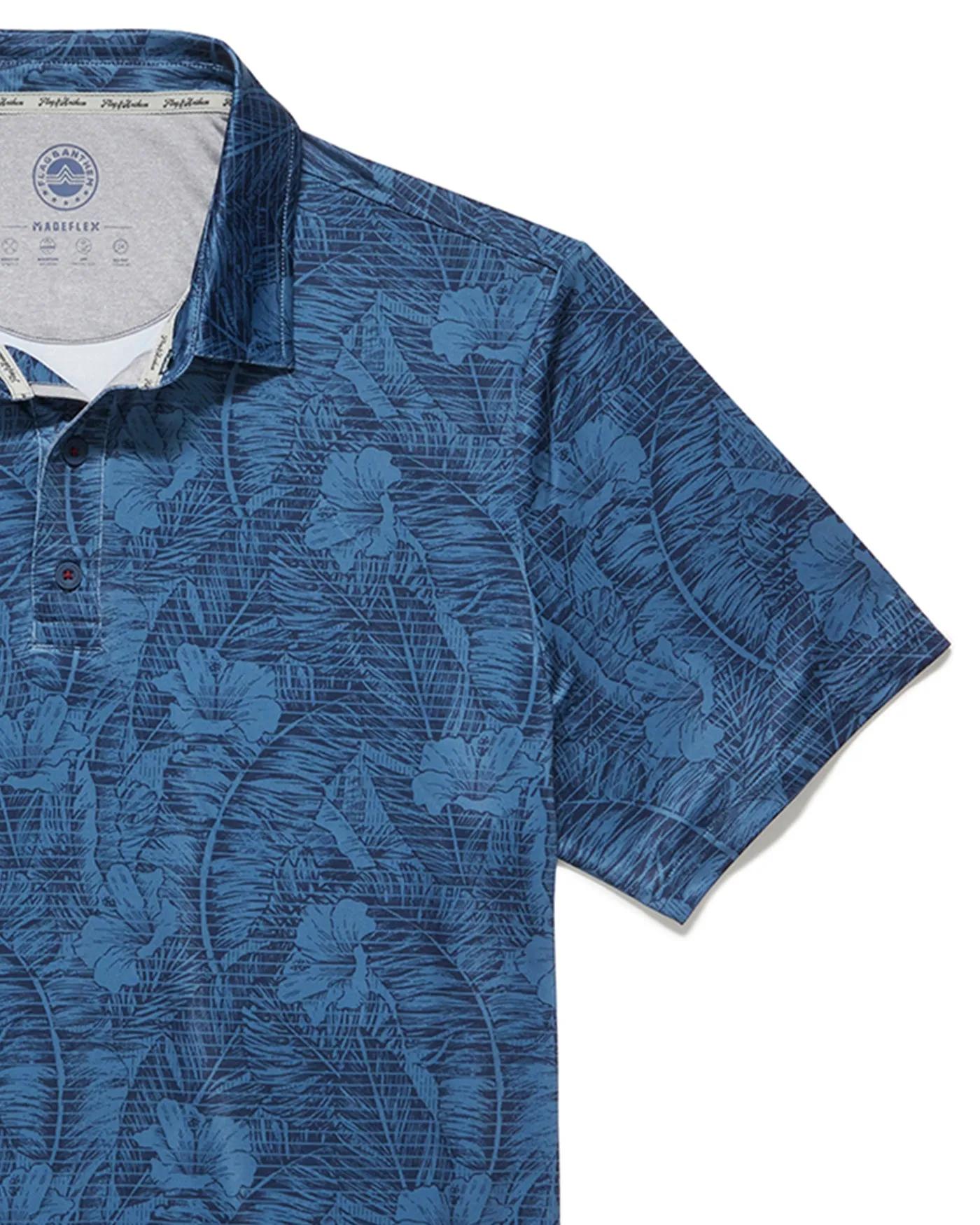 MVP MONTAUK BOTANICAL PRINT POLO