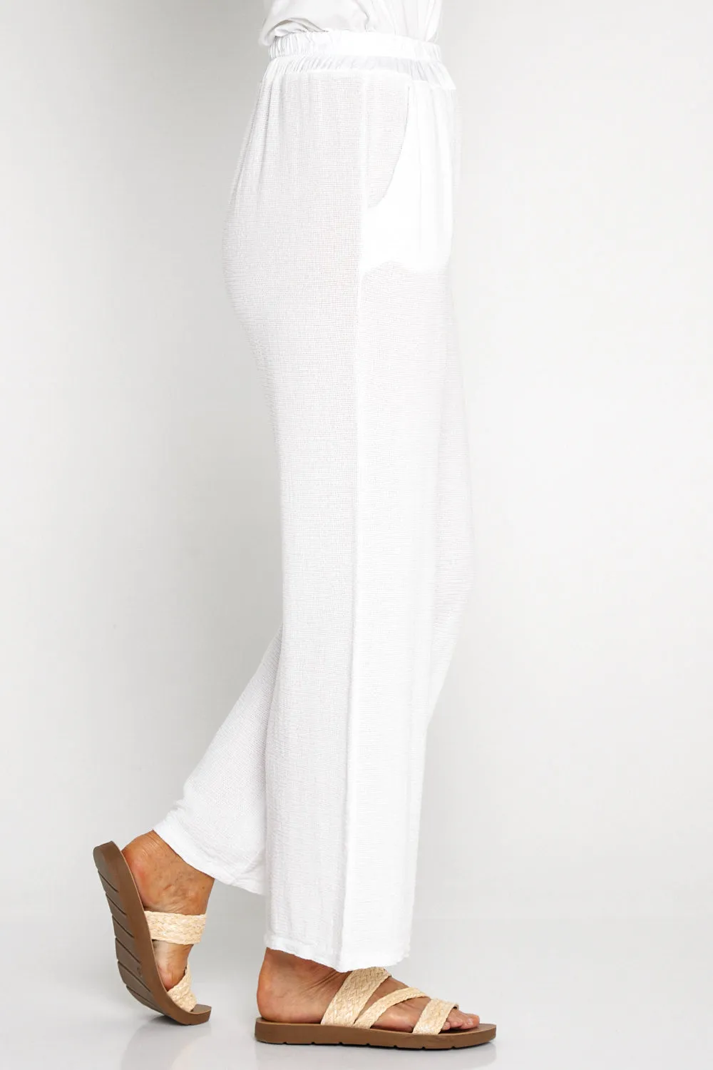 Nali Cotton Pants - White