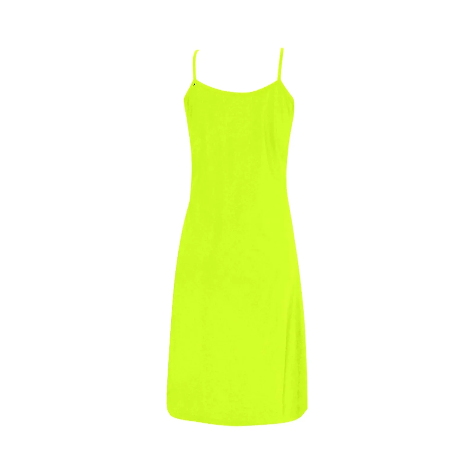 neon green solid 10B Alcestis Slip Dress (Model D05)