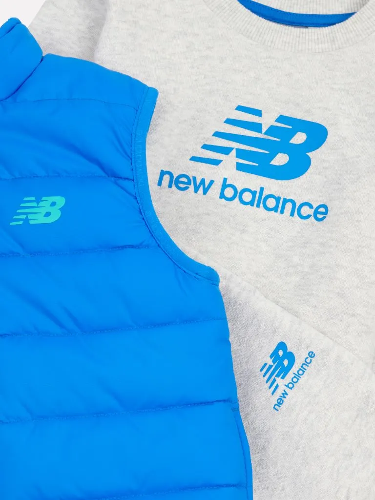 New Balance Gilet and Crew Jogger Set Baby