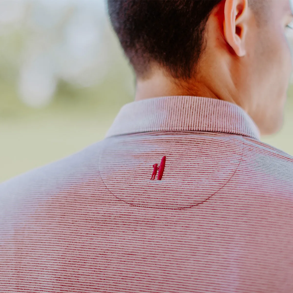 New! Lambda Chi Johnnie-O Striped Polo