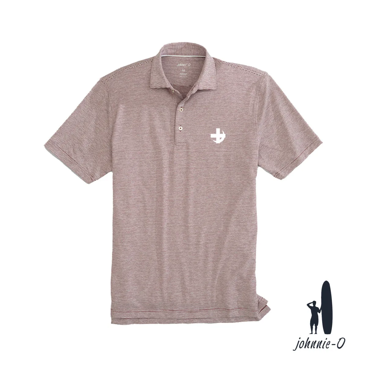 New! Lambda Chi Johnnie-O Striped Polo