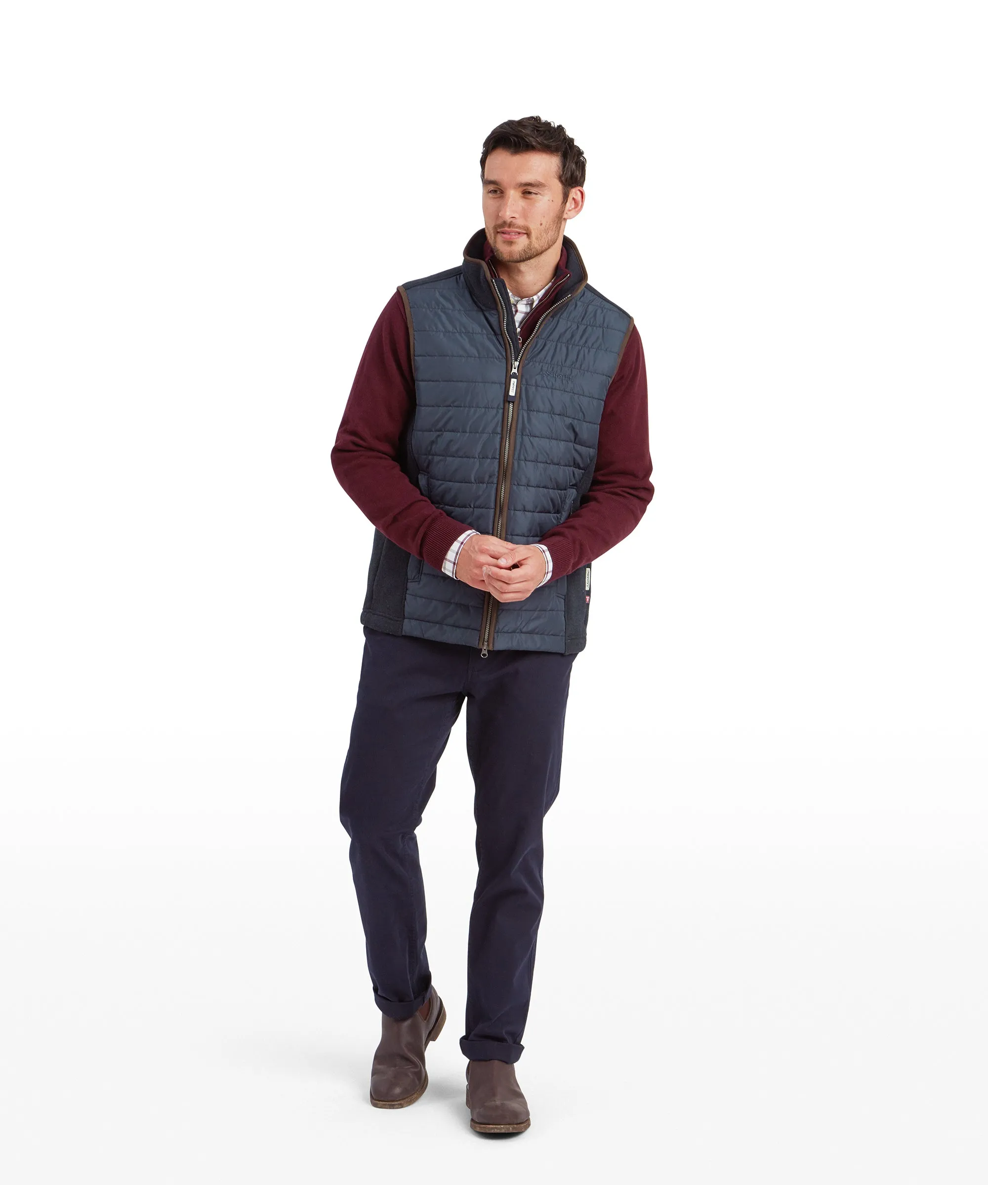 Oakham Hybrid Gilet - Petrol Blue