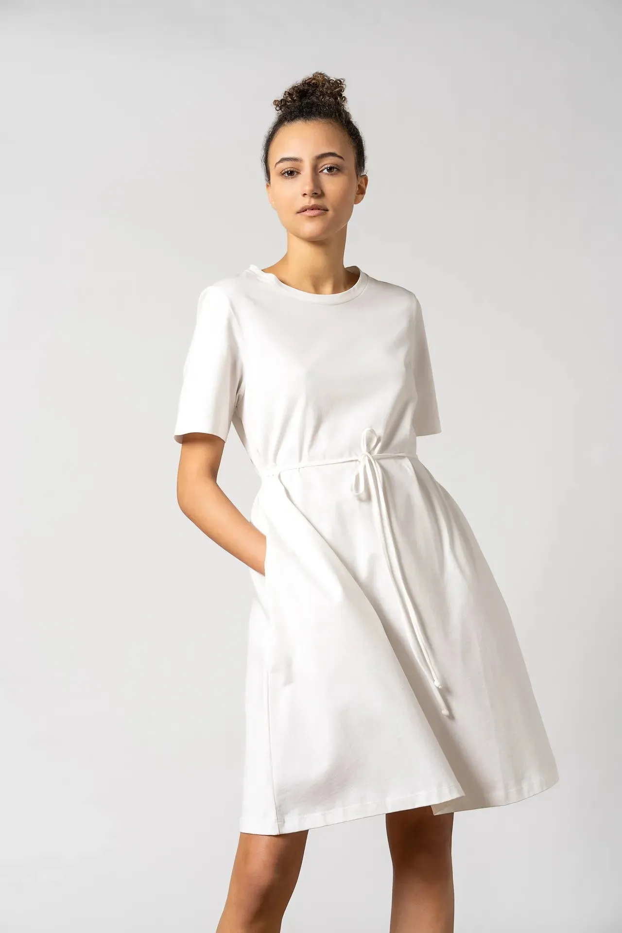 Ofelia Organic Cotton Dress White