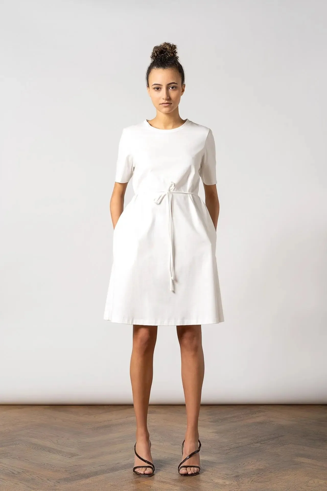 Ofelia Organic Cotton Dress White