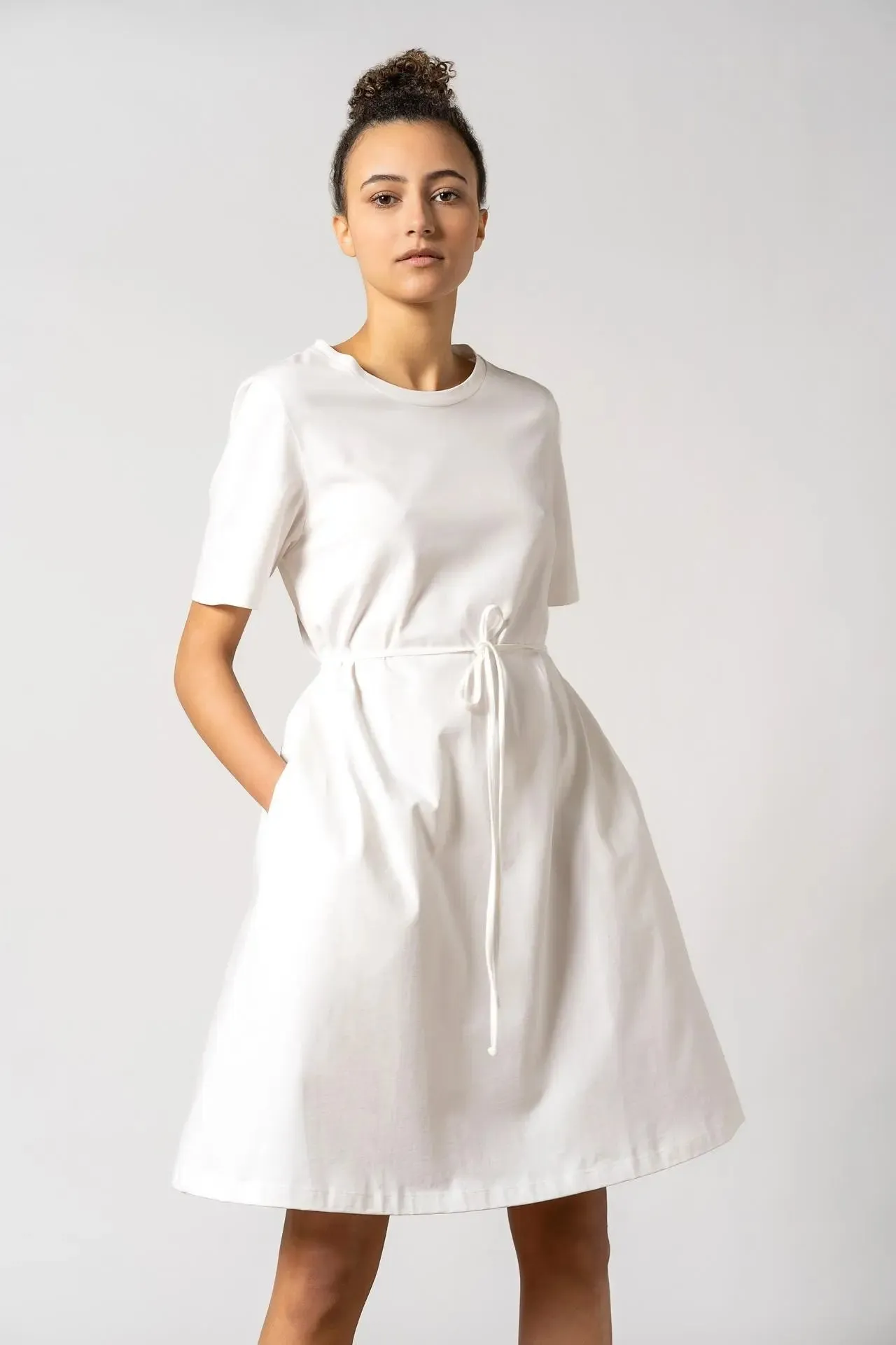 Ofelia Organic Cotton Dress White