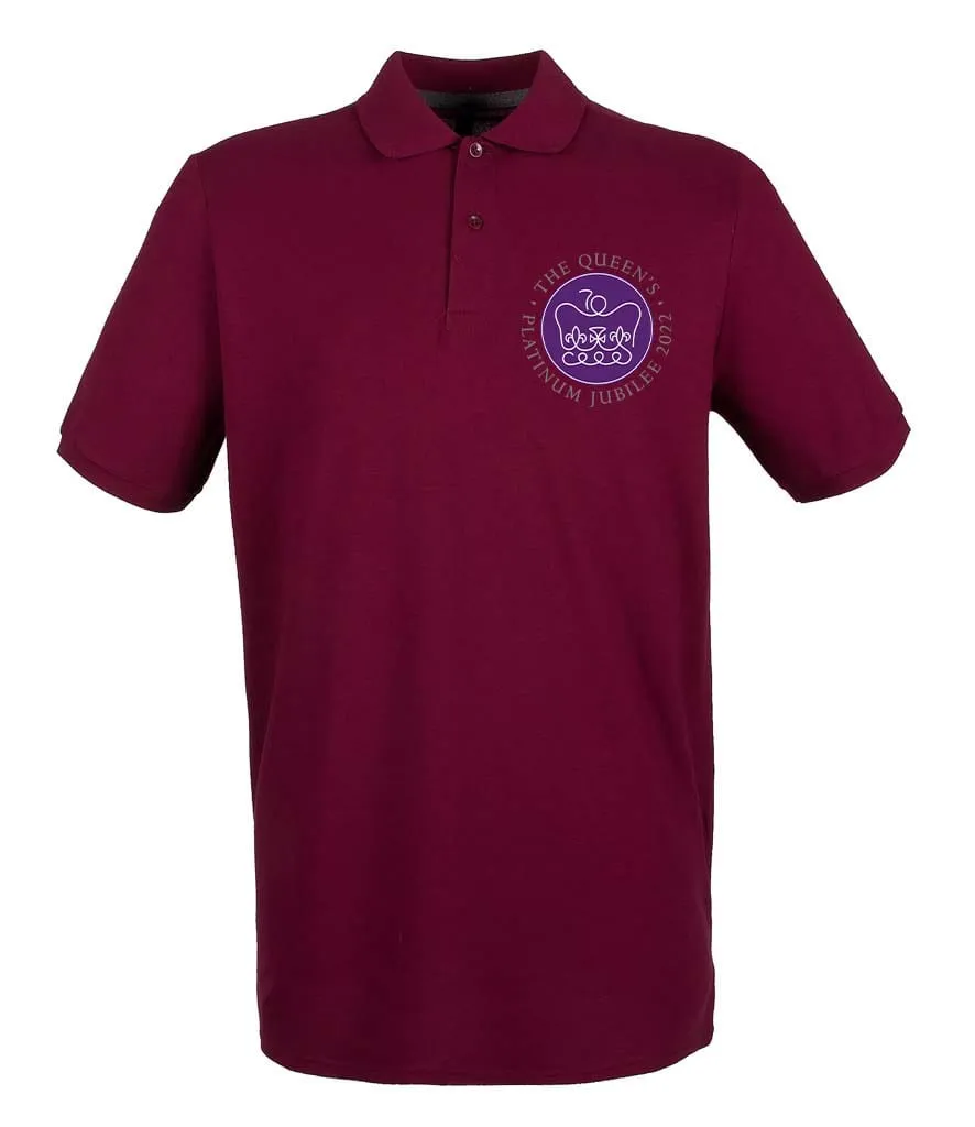 Official Queen's Platinum Jubilee 2022 Embroidered Polo Shirt