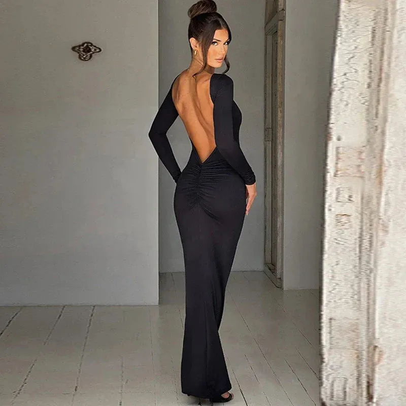 One Shoulder Casual Party Slip Maxi Dress