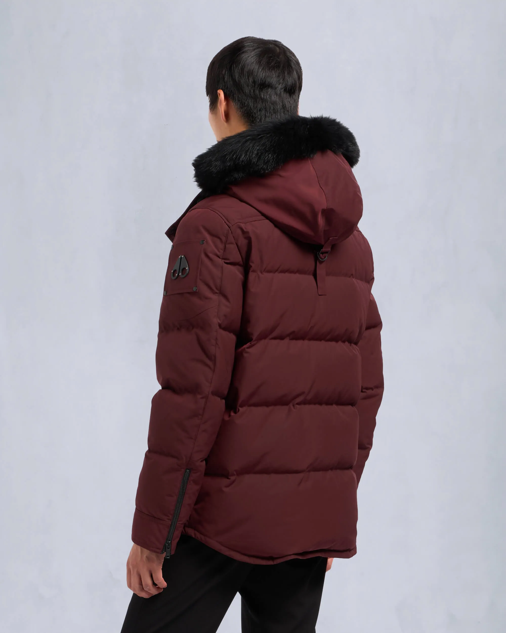 ONYX ROUND ISLAND SHEARLING DOWN JACKET