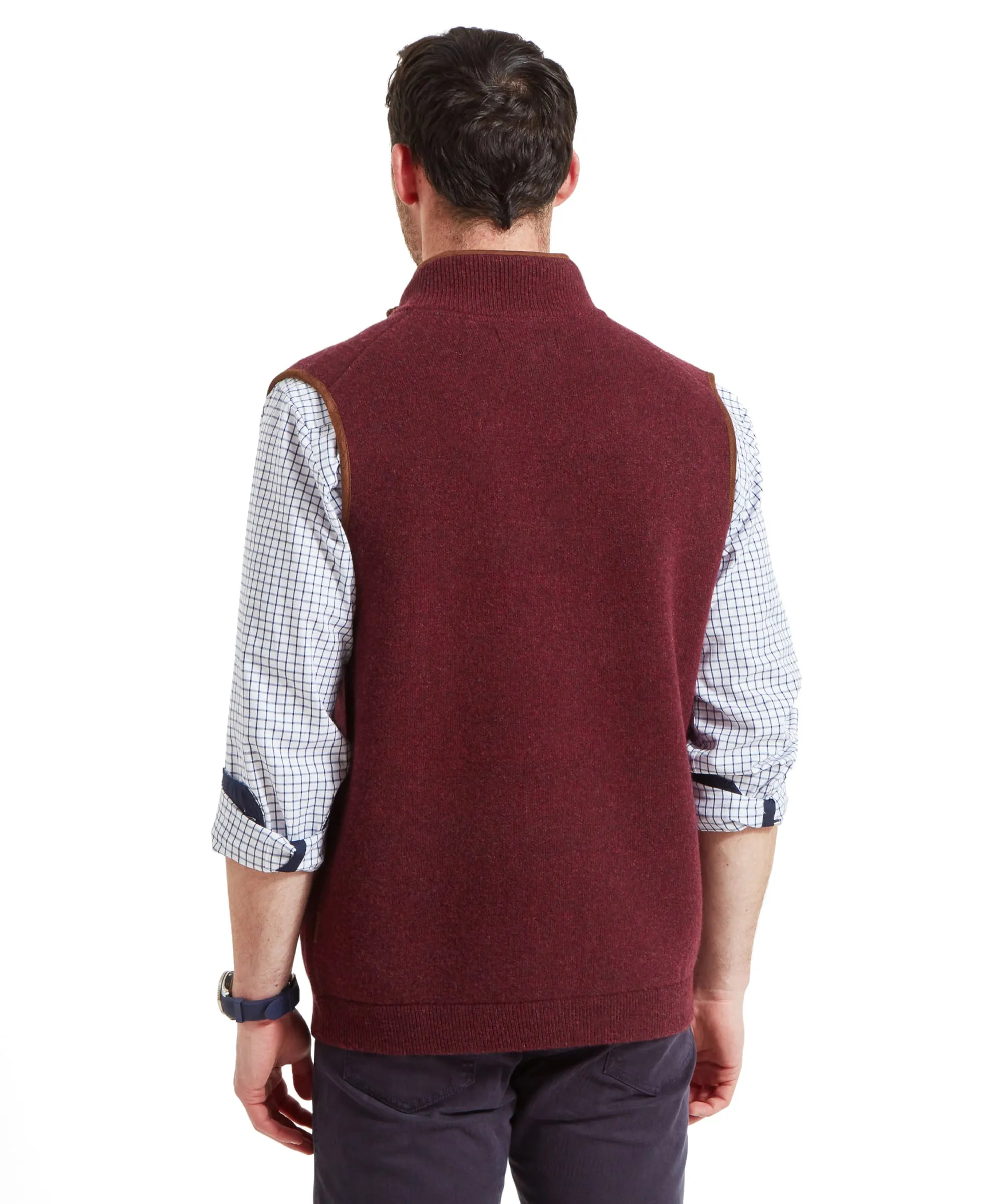 Orkney Merino Gilet - Damson