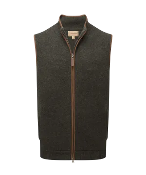 Orkney Merino Gilet - Loden Green