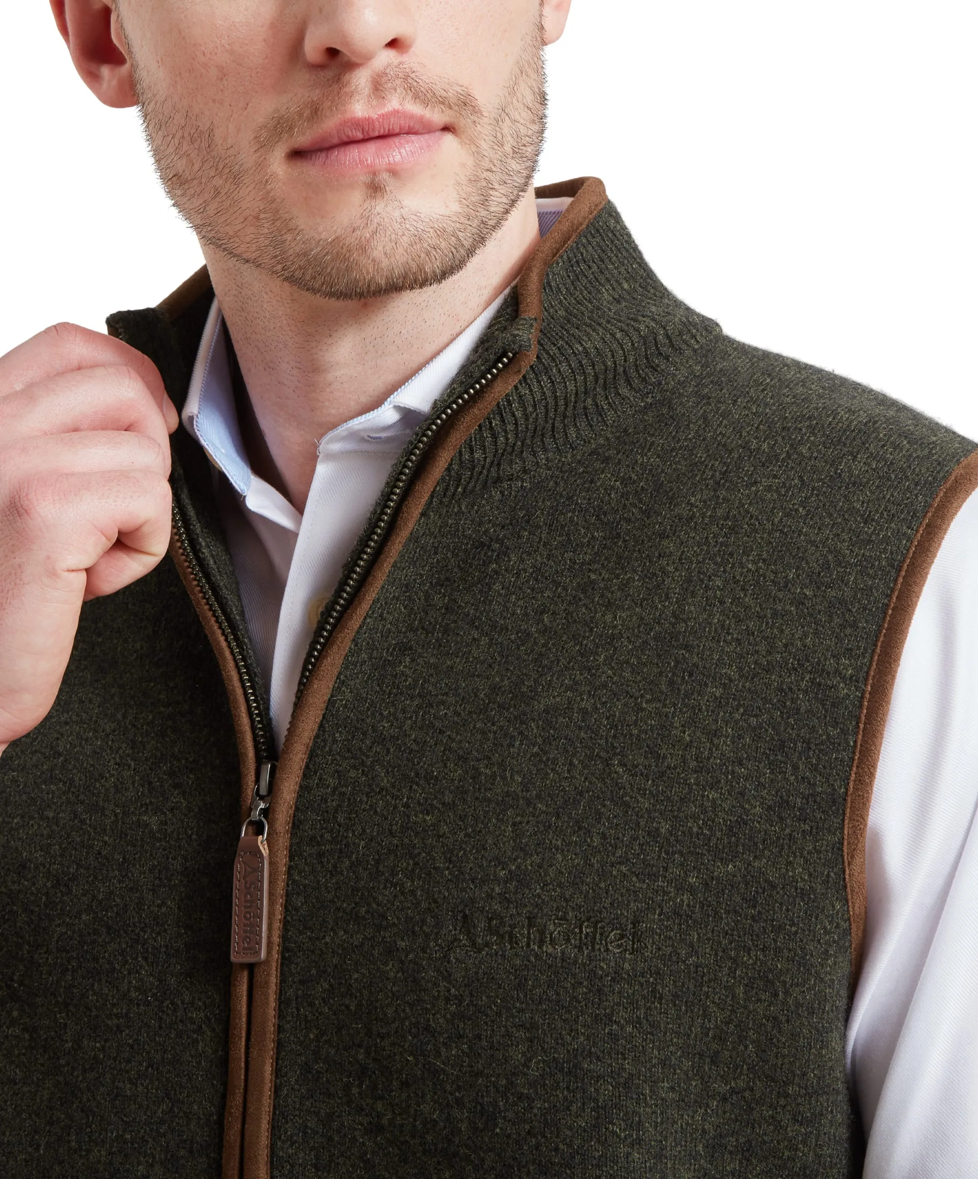 Orkney Merino Gilet - Loden Green