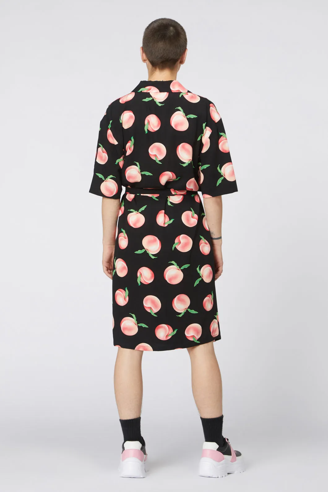 Peachy Viscose Shirt Dress