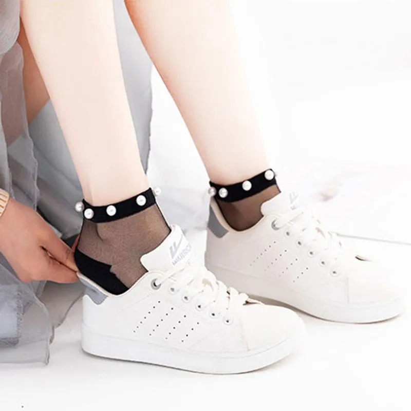 Pearl Transparent Socks