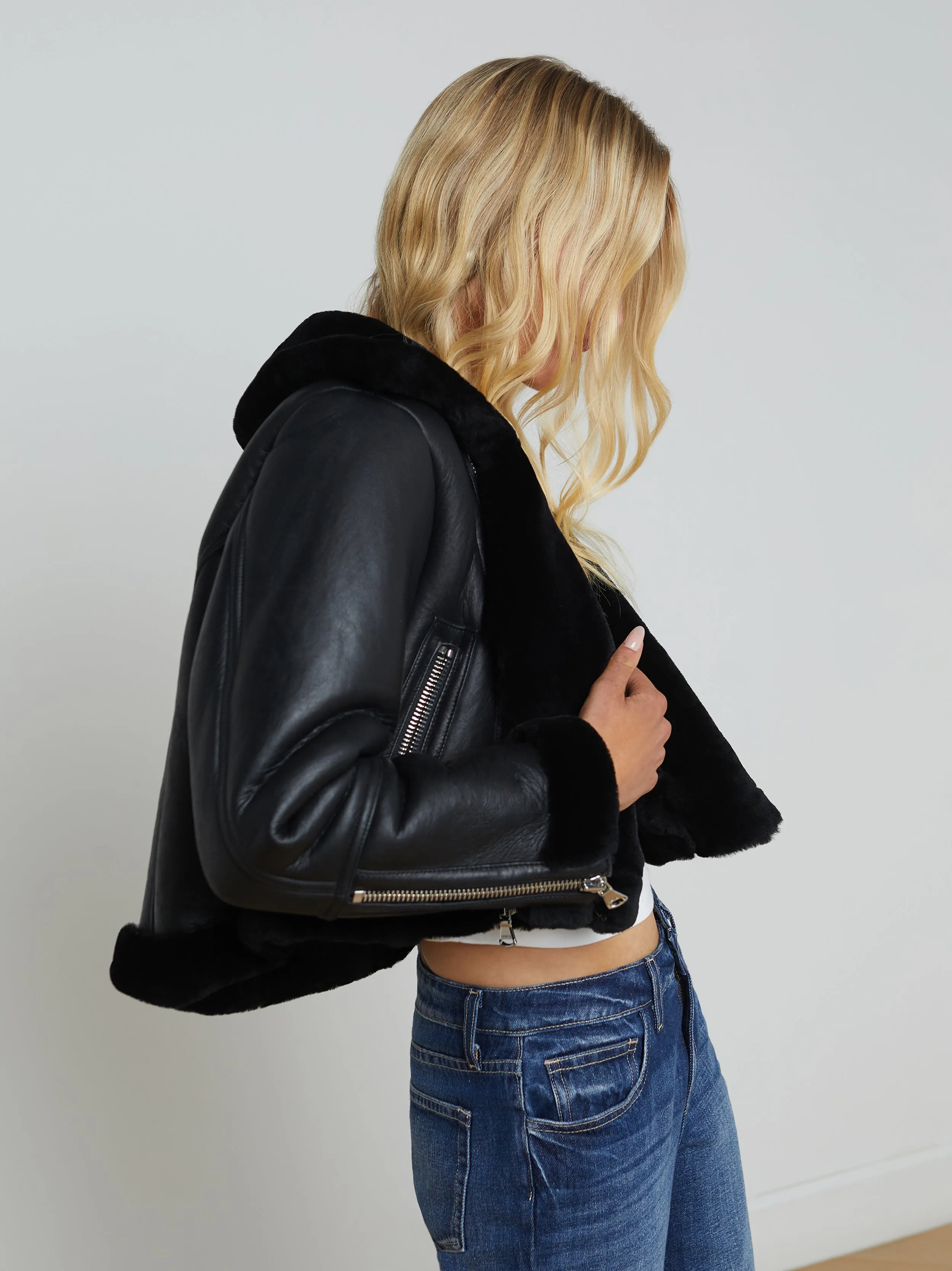 Pike Shearling Leather Jacket