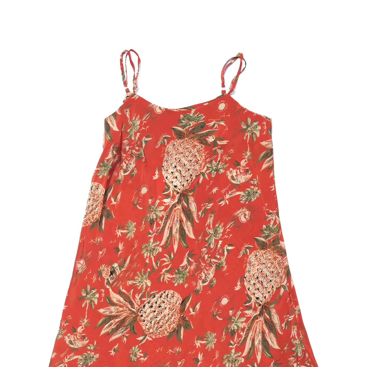 Pineapple Hut (Slip Dress) - Red