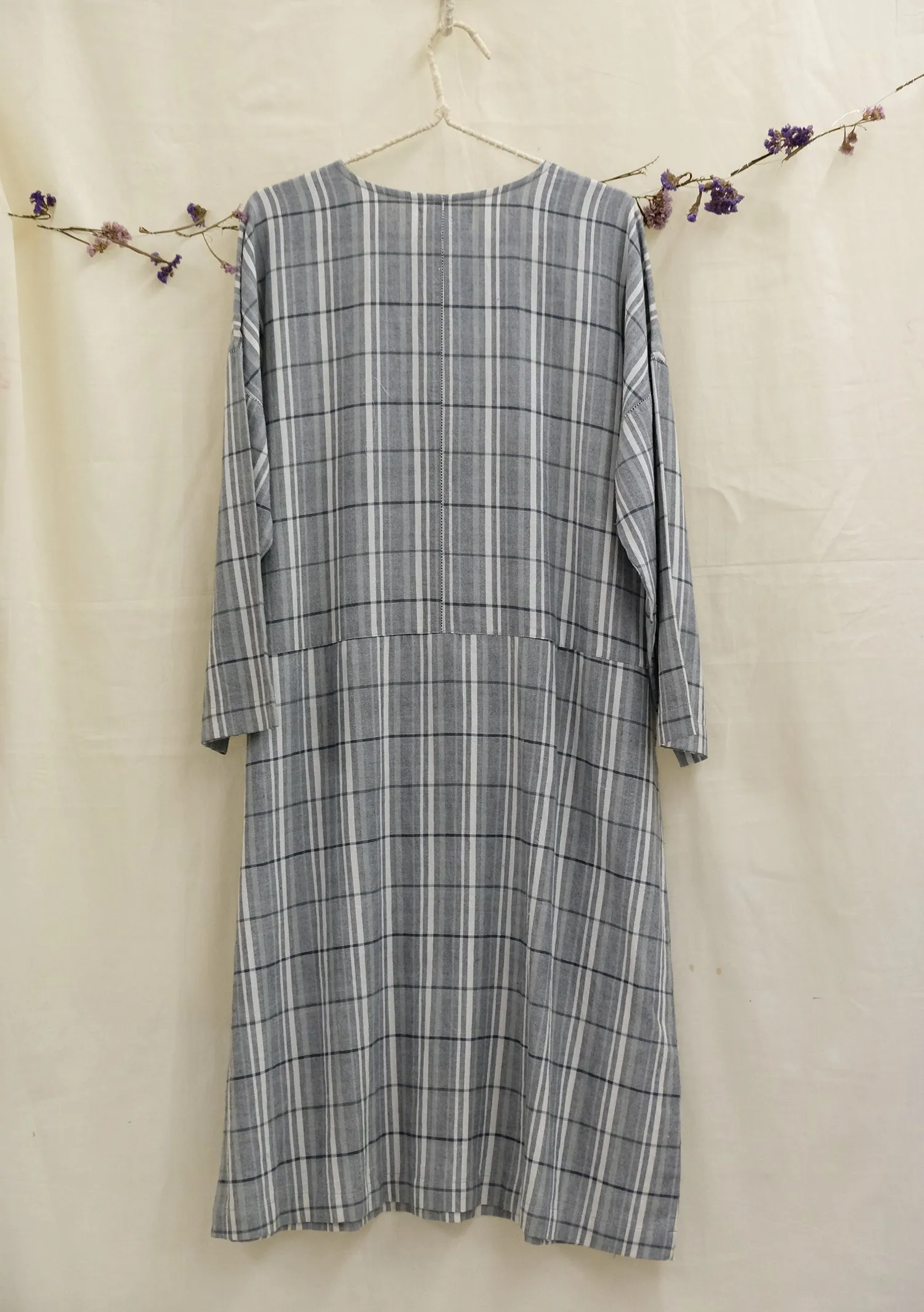 Plaid Hand Woven Straight Dress