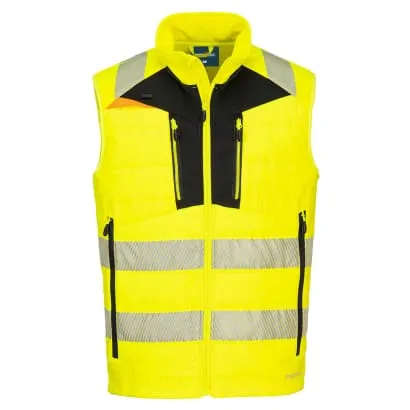 Portwest DX4 High Visibility Softshell Bodywarmer Gilet -DX479