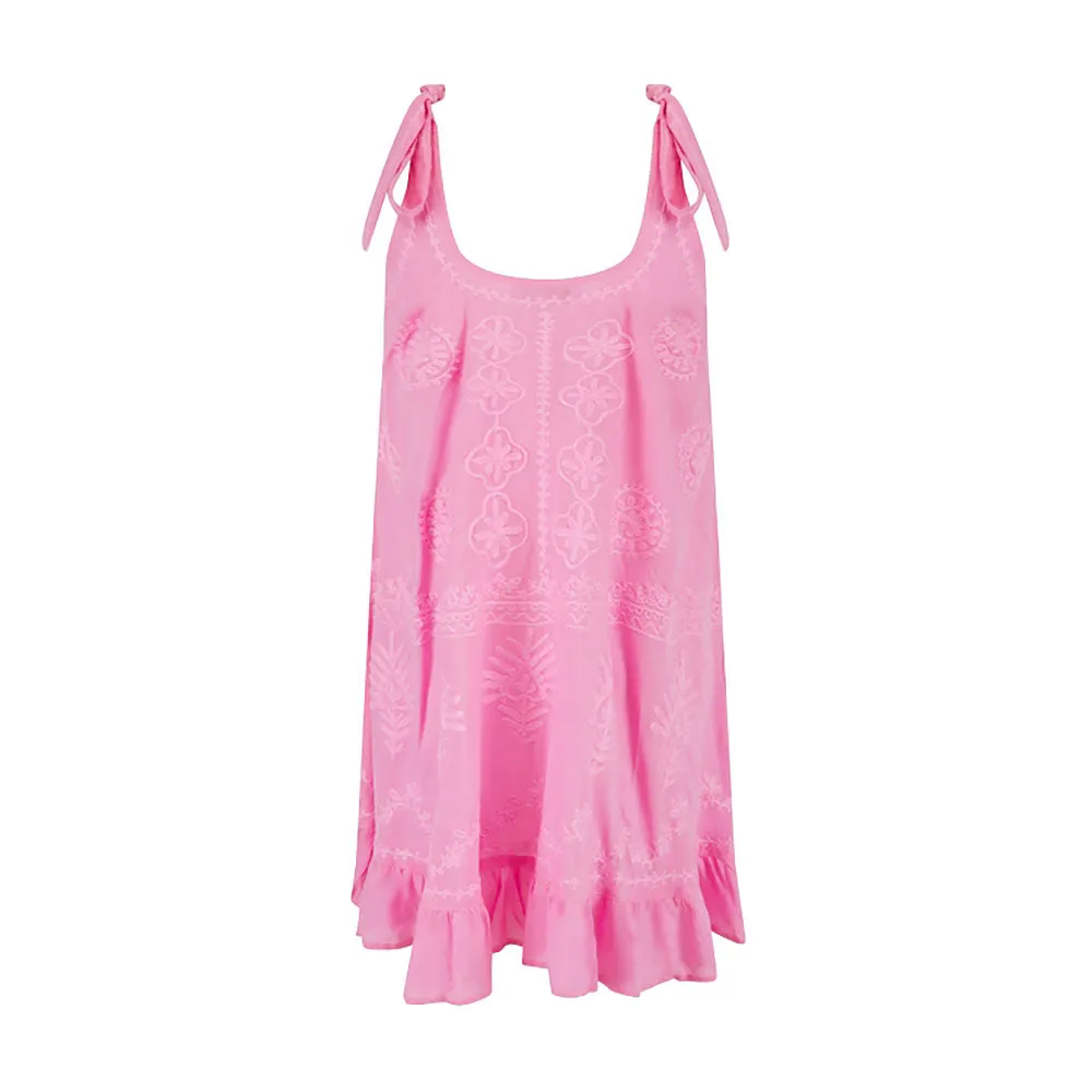 Pranella Remi Dress Cover Up - Neon Pink