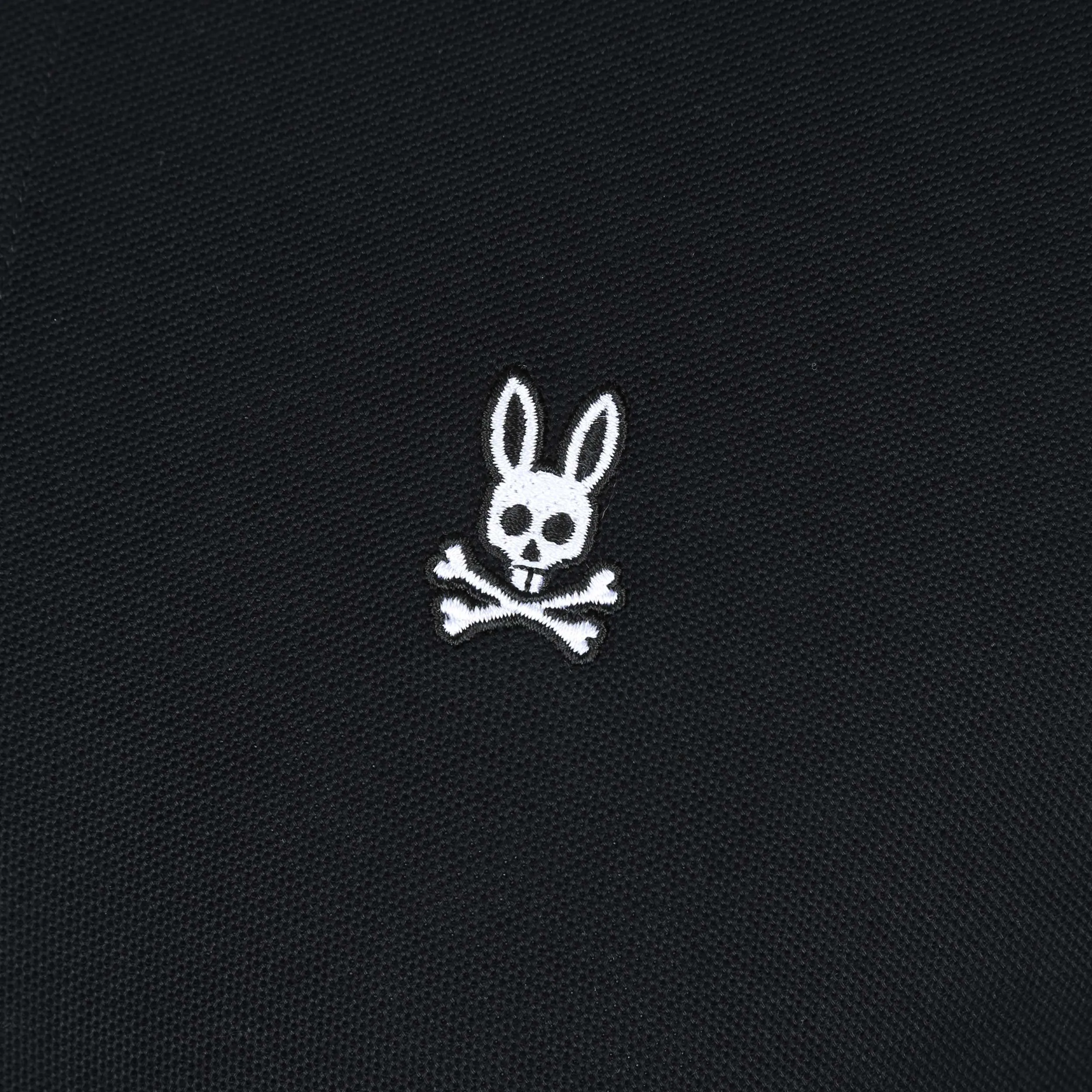 Psycho Bunny Alva Fashion AOP Polo Shirt in Black