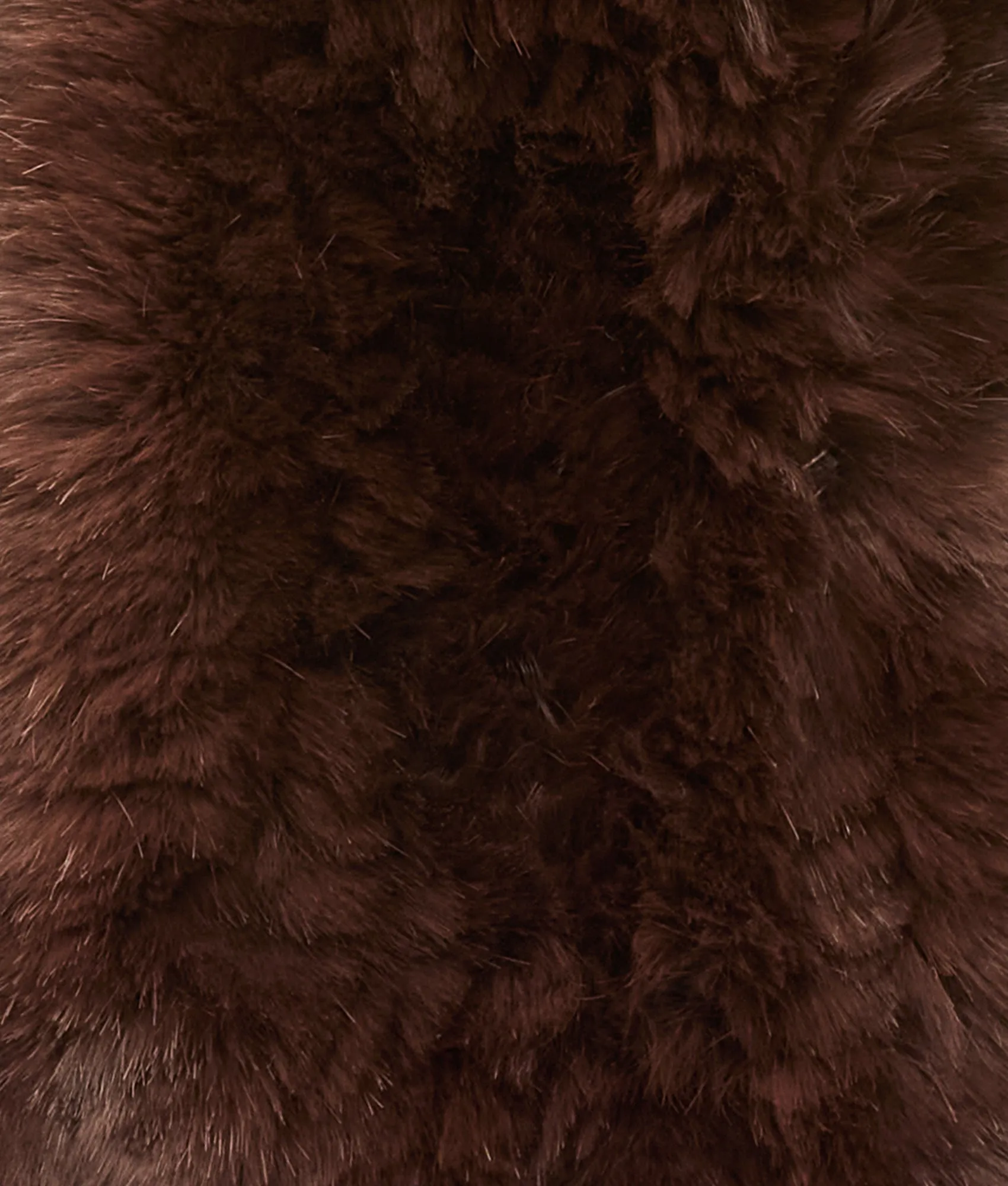 Rabbit Fur Scarf :: Brown