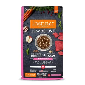 Raw Boost Grain Free Kibble   Raw for Small Breed Dog Dry Food - Real Beef