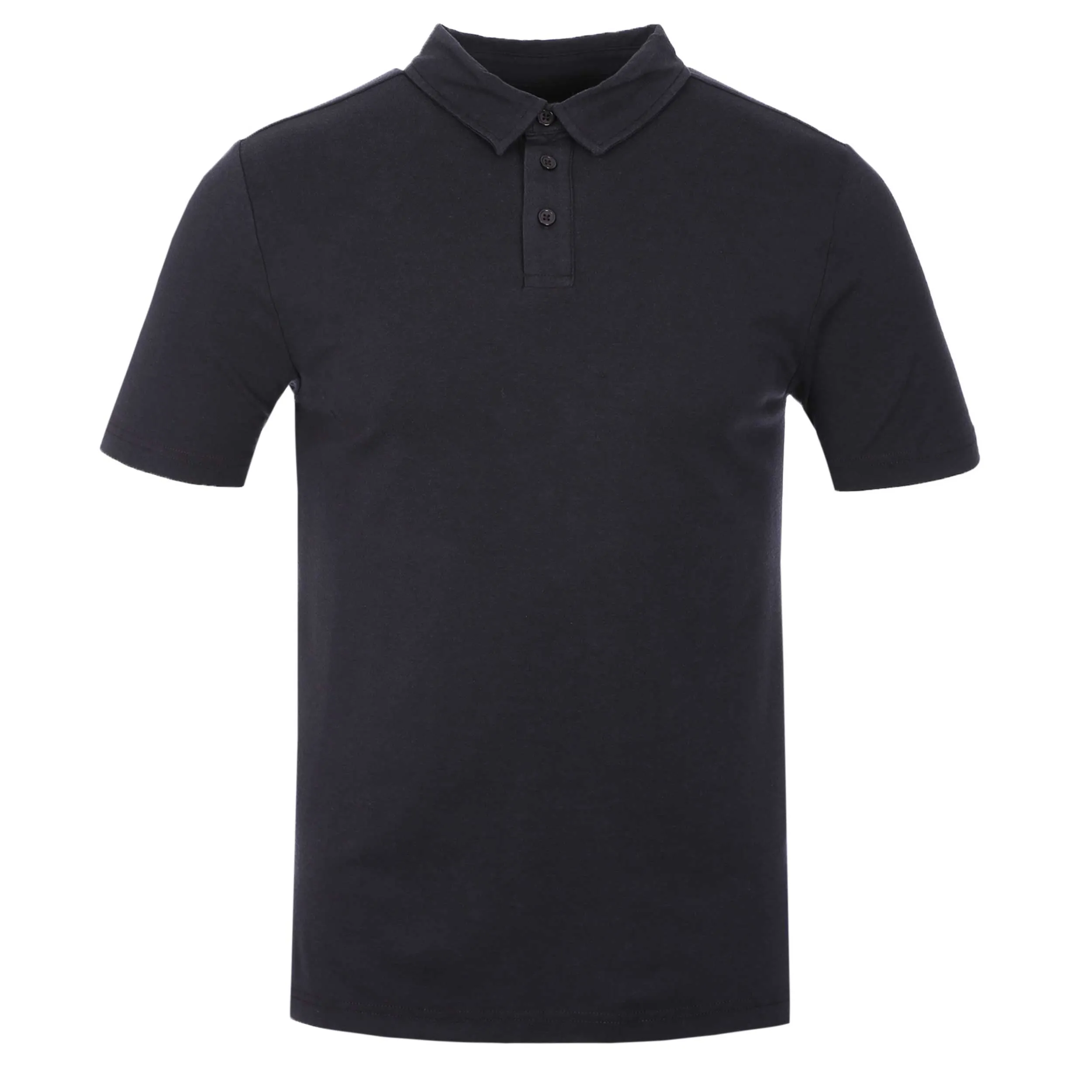 Remus Uomo Basic Tencel Cotton Polo Shirt in Navy