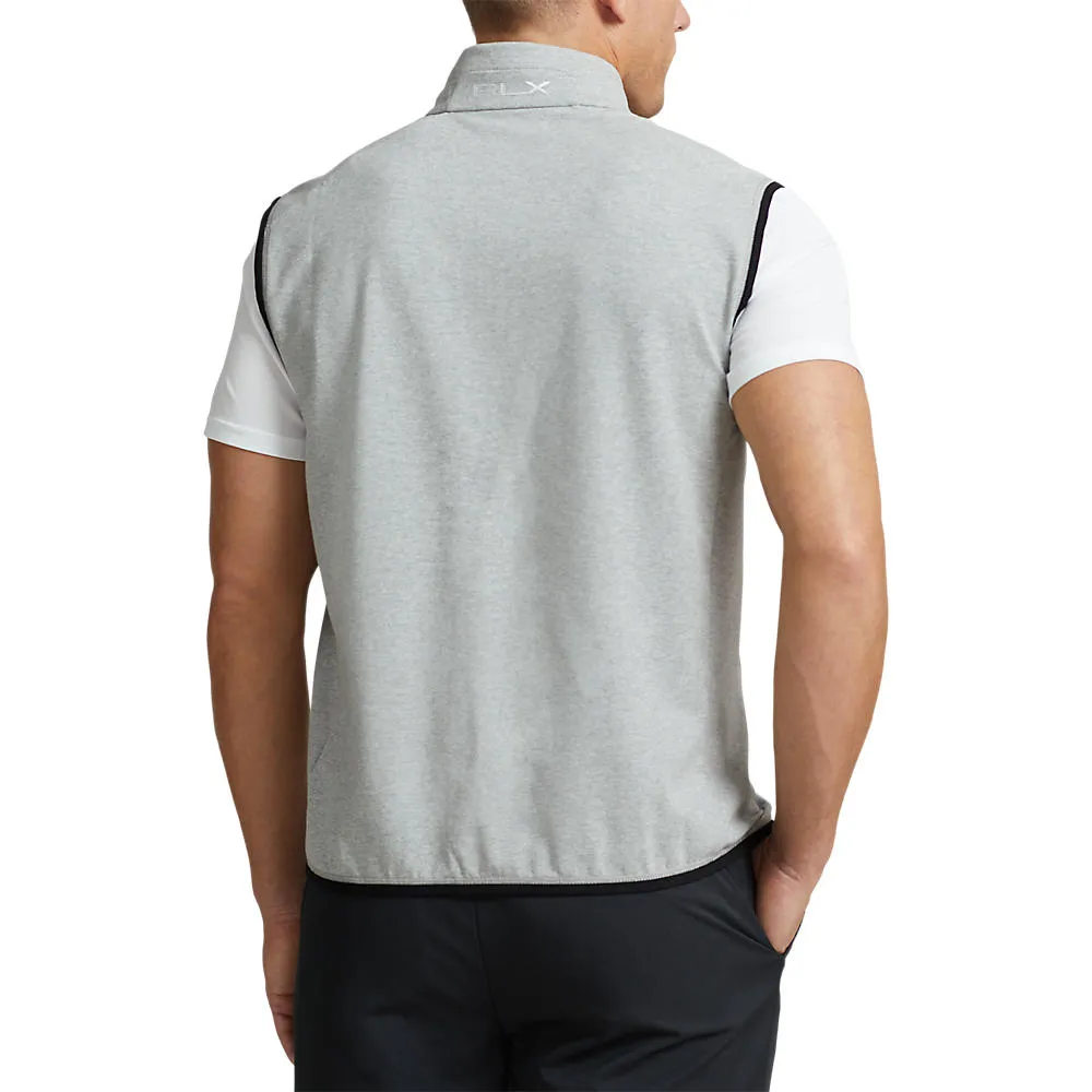 RLX Ralph Lauren Tech Terry Golf Vest - Steel Heather/Polo Black