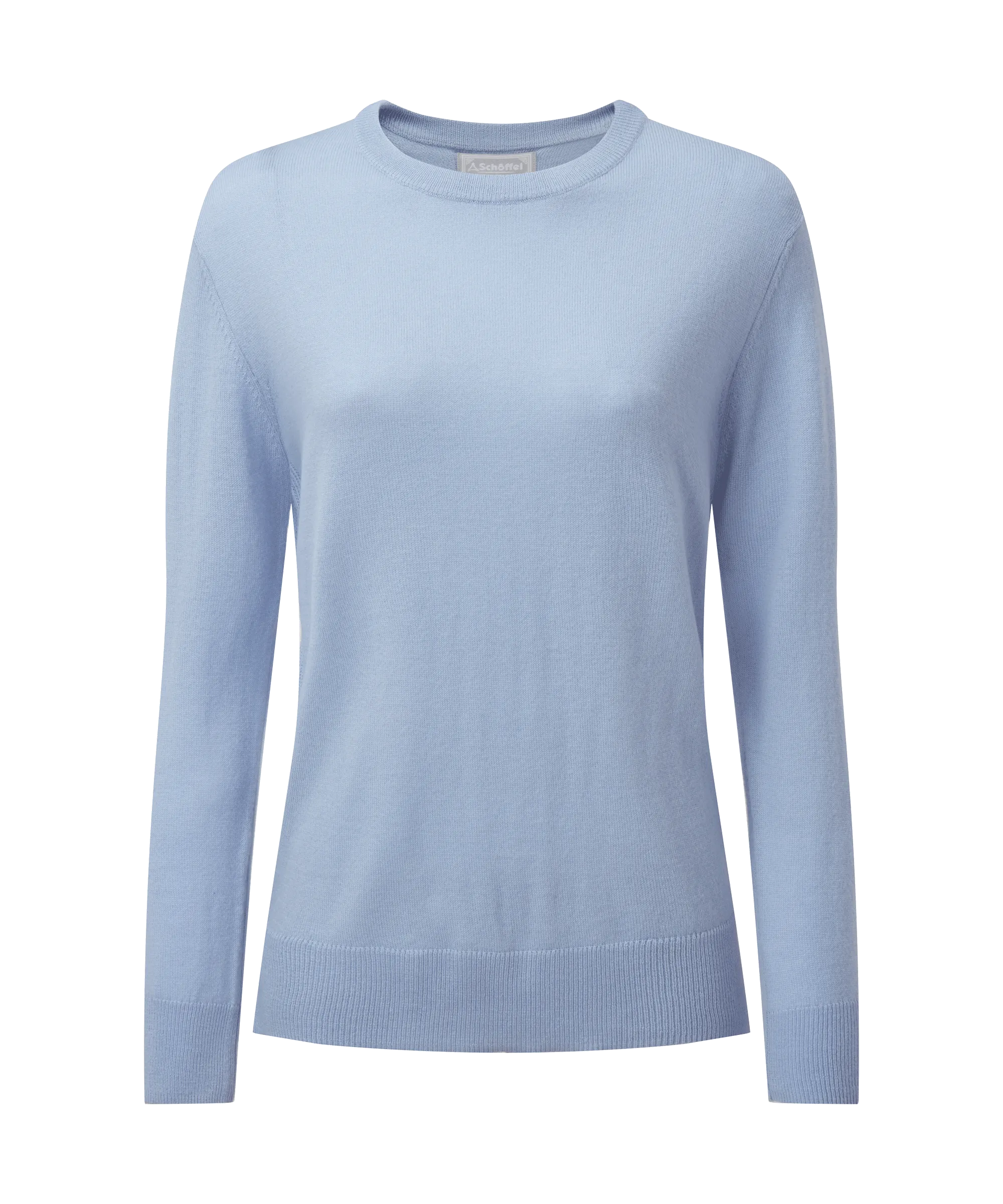 Rose Merino Jumper - Cool Blue