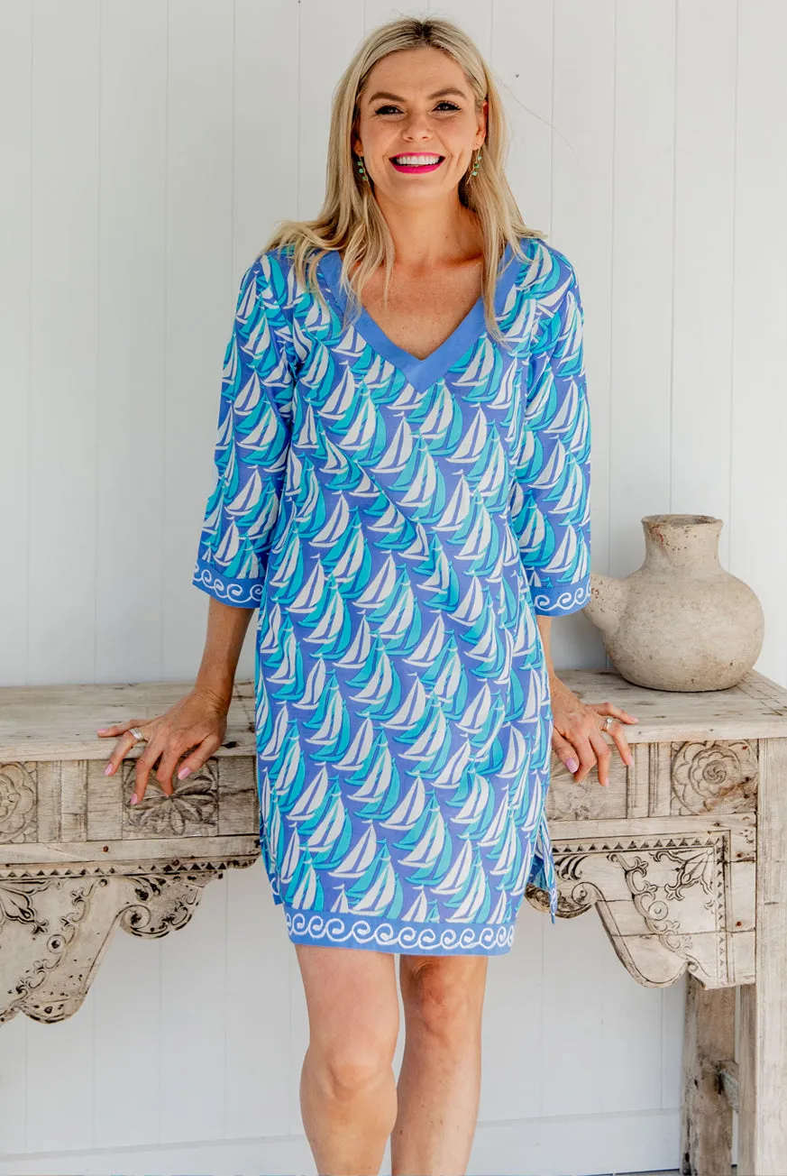 Sailaway Cotton Tunic Dress