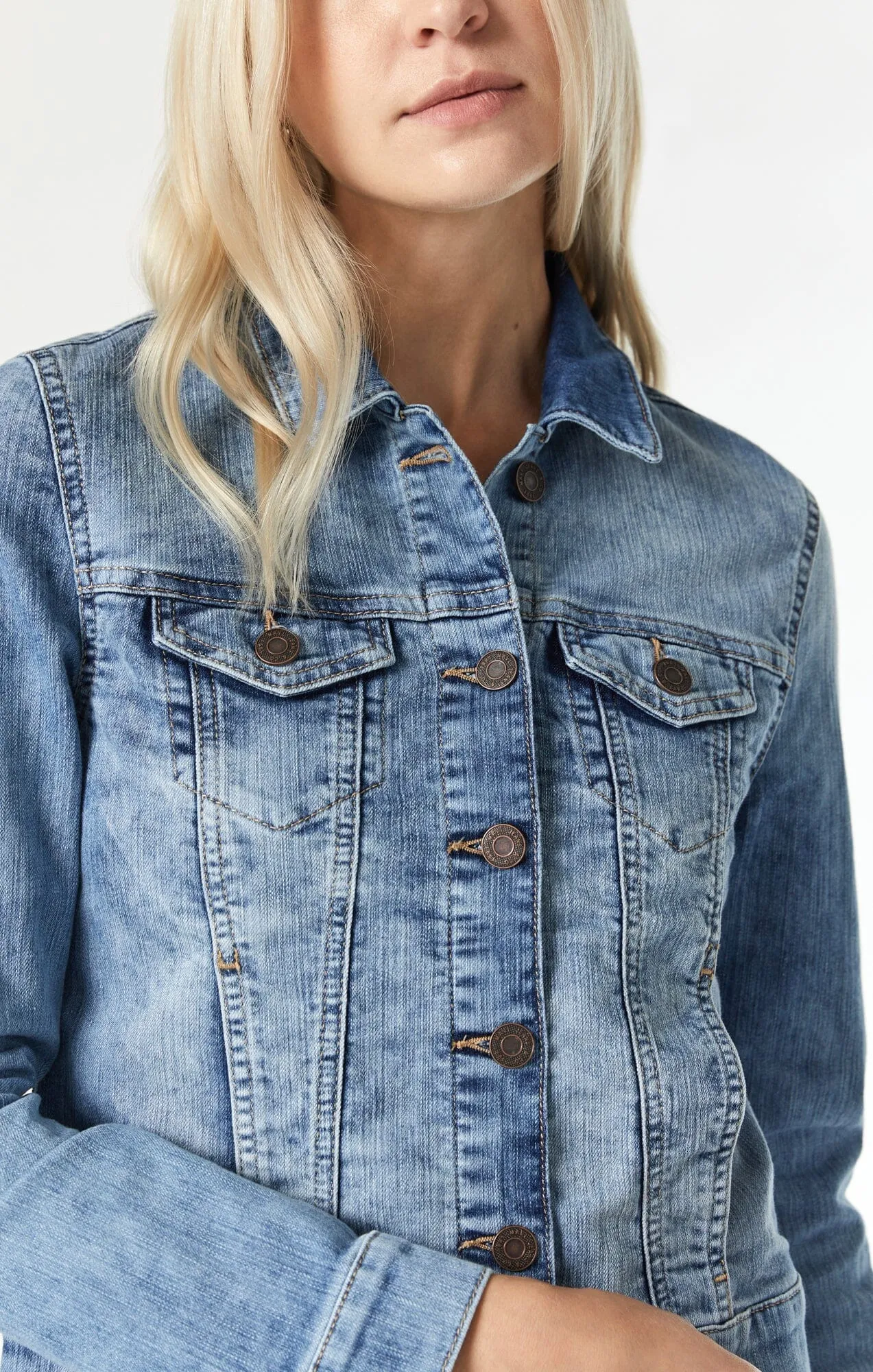 SAMANTHA DENIM JACKET IN BLEACH RANDOM NOLITA