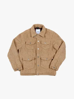 Shearling Trucker Jacket in Cream