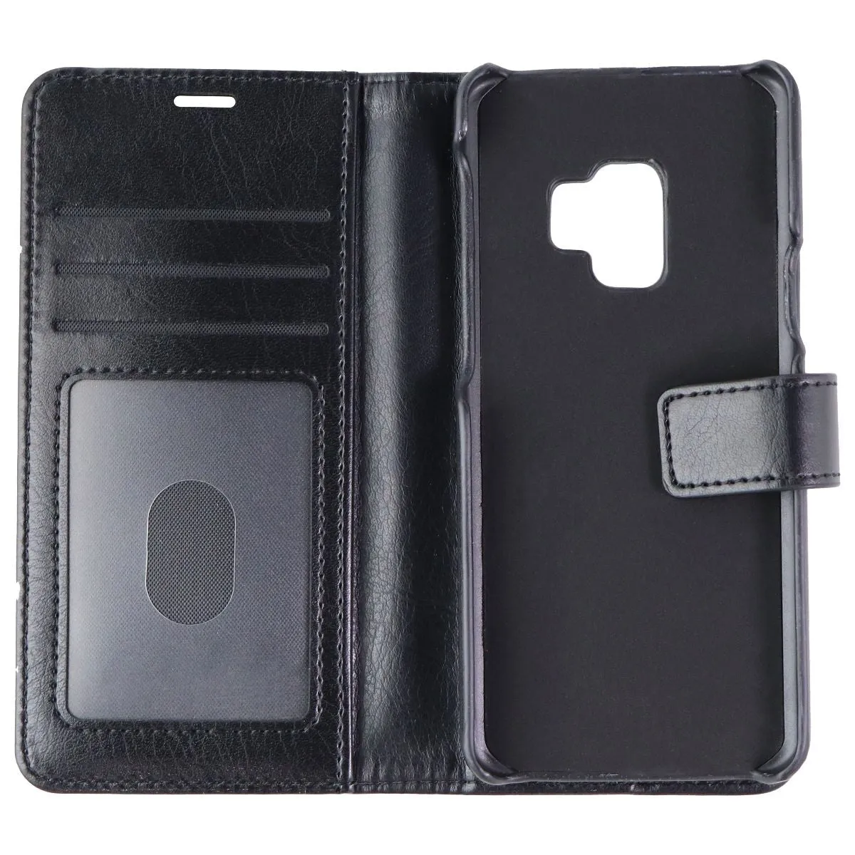 Skech Polo Book Clutch Wallet Detachable Case for Galaxy S9 - Black