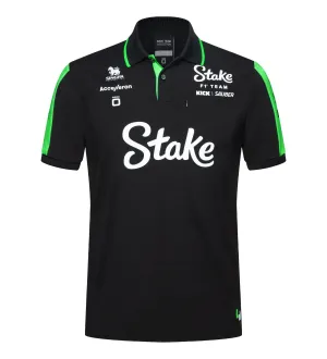 Stake F1 Kick Sauber 2024 Men's Team Polo Shirt - Black