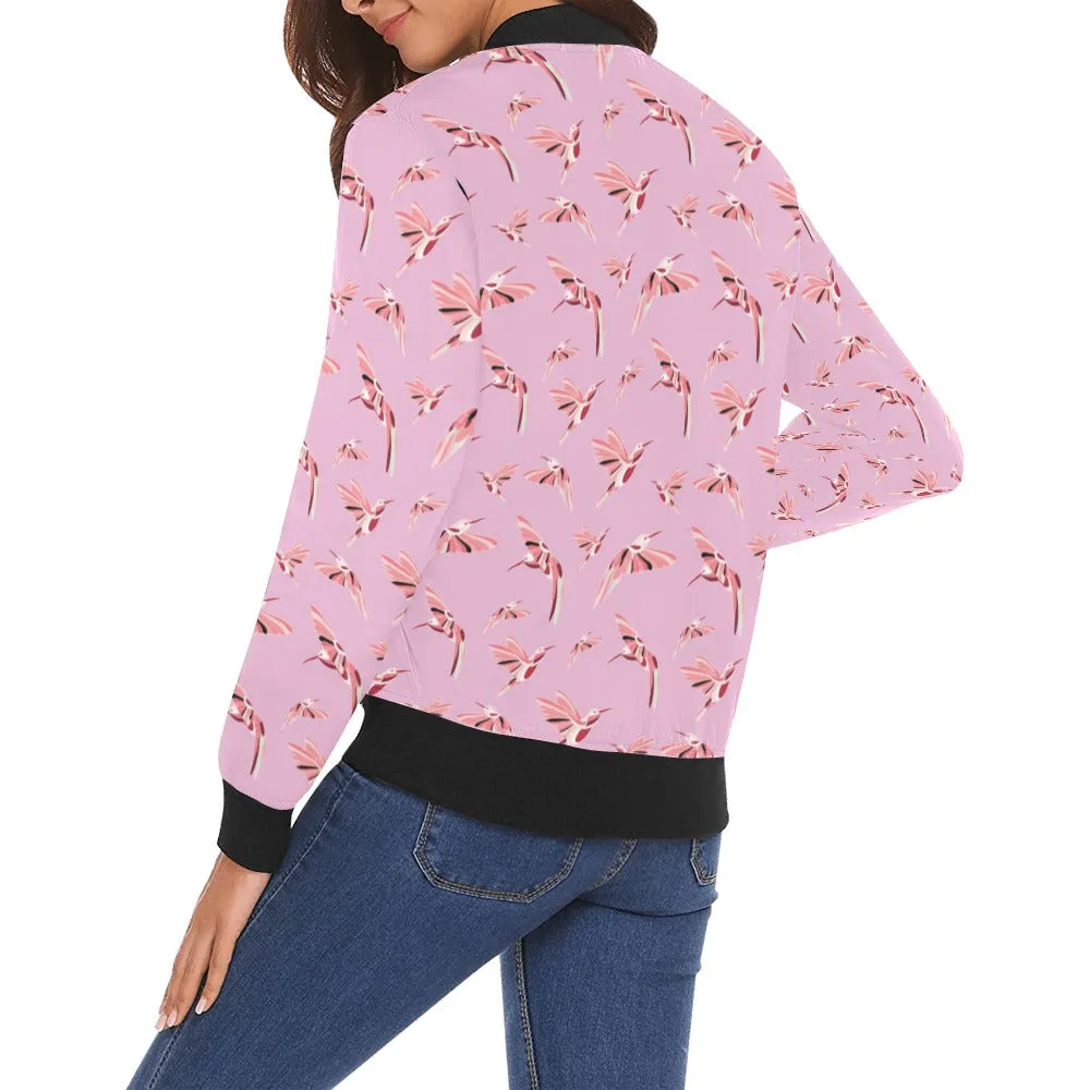 Strawberry Pink Bomber Jacket for Women