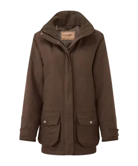 Teal Shooting Coat - Coffee Bean