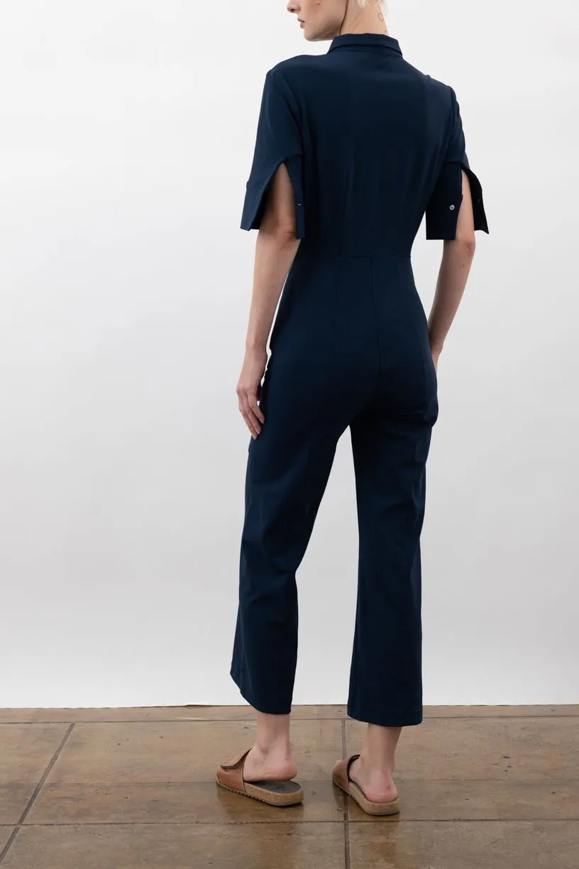 Tech Stretch Cropped Utility Jumpsuits - VANCOUVER