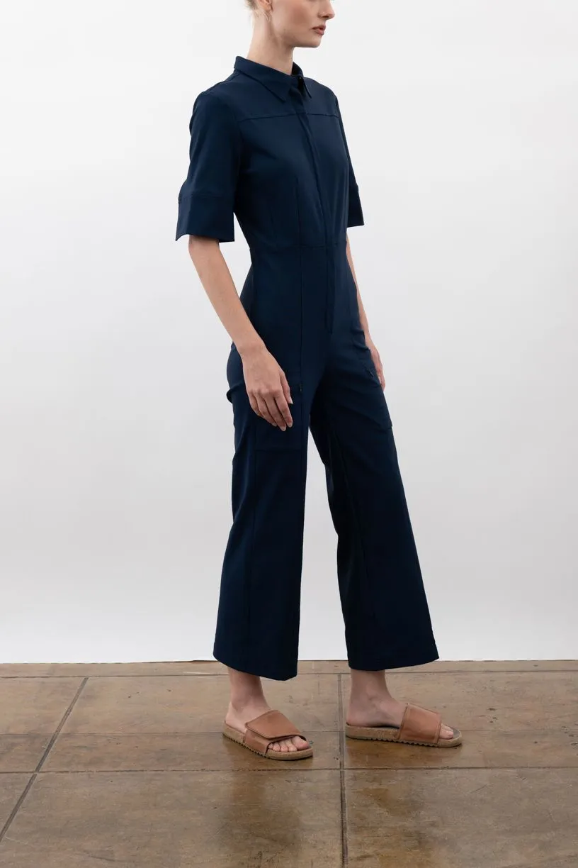 Tech Stretch Cropped Utility Jumpsuits - VANCOUVER