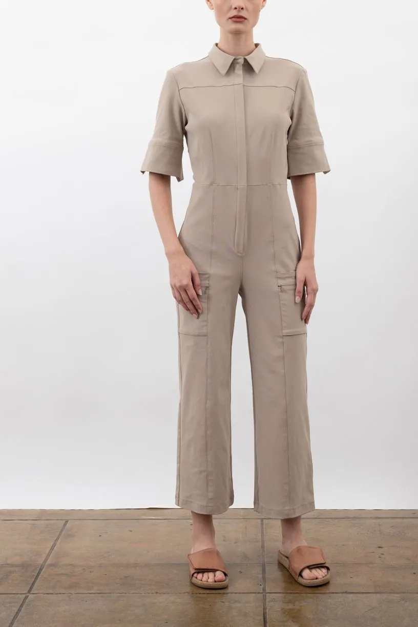 Tech Stretch Cropped Utility Jumpsuits - VANCOUVER