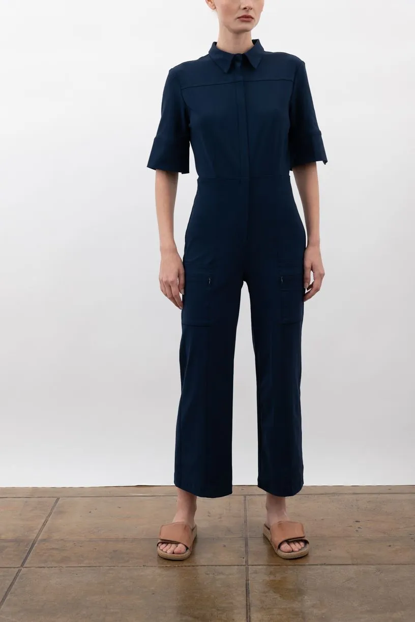 Tech Stretch Cropped Utility Jumpsuits - VANCOUVER