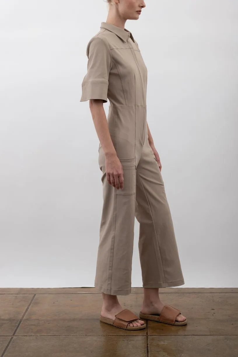 Tech Stretch Cropped Utility Jumpsuits - VANCOUVER