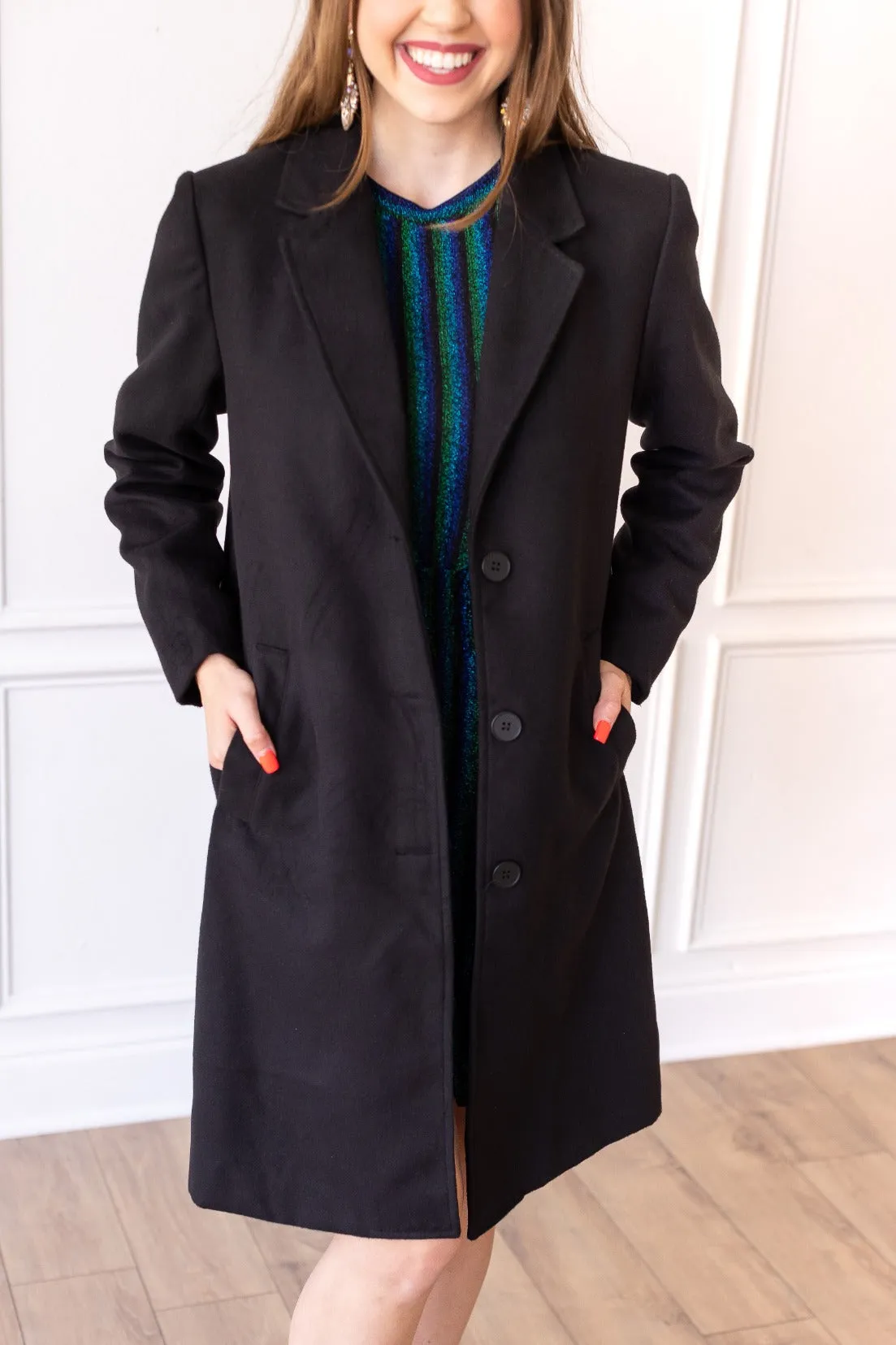 The Phoebe Coat in Black