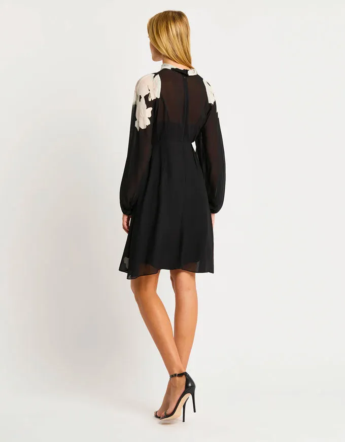 Trinity Dress Black/Ivory - Australian Made