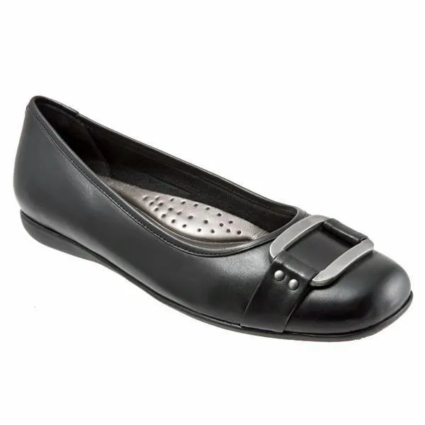 Trotters Sizzle Black Leather (Women's)