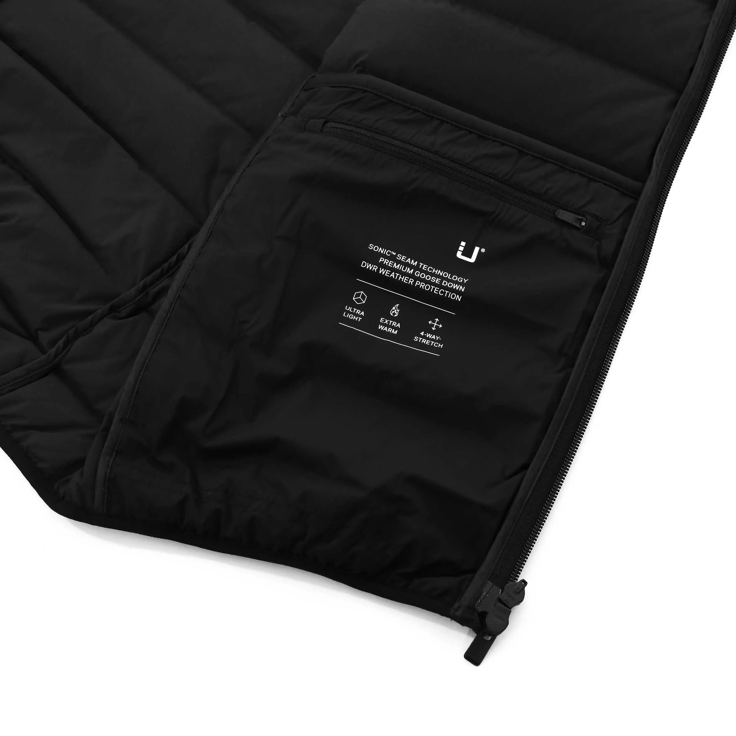 UBR Sonic Vest Gilet in Black