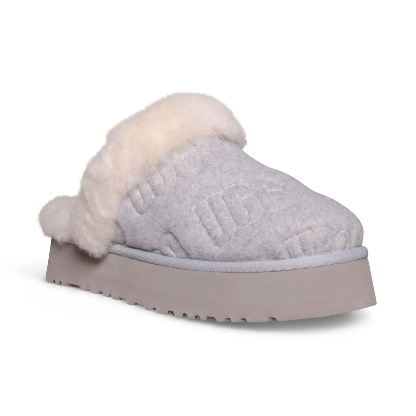 UGG Disquette Felted Grey Slippers - Women's