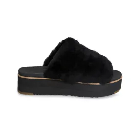 UGG Fluff Yeah Sandal Black - Women's