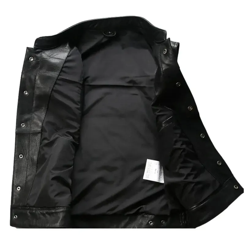 Veste moto cuir biker SOA