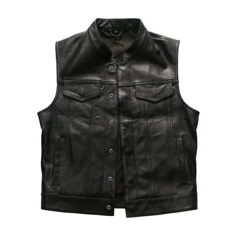 Veste moto cuir biker SOA