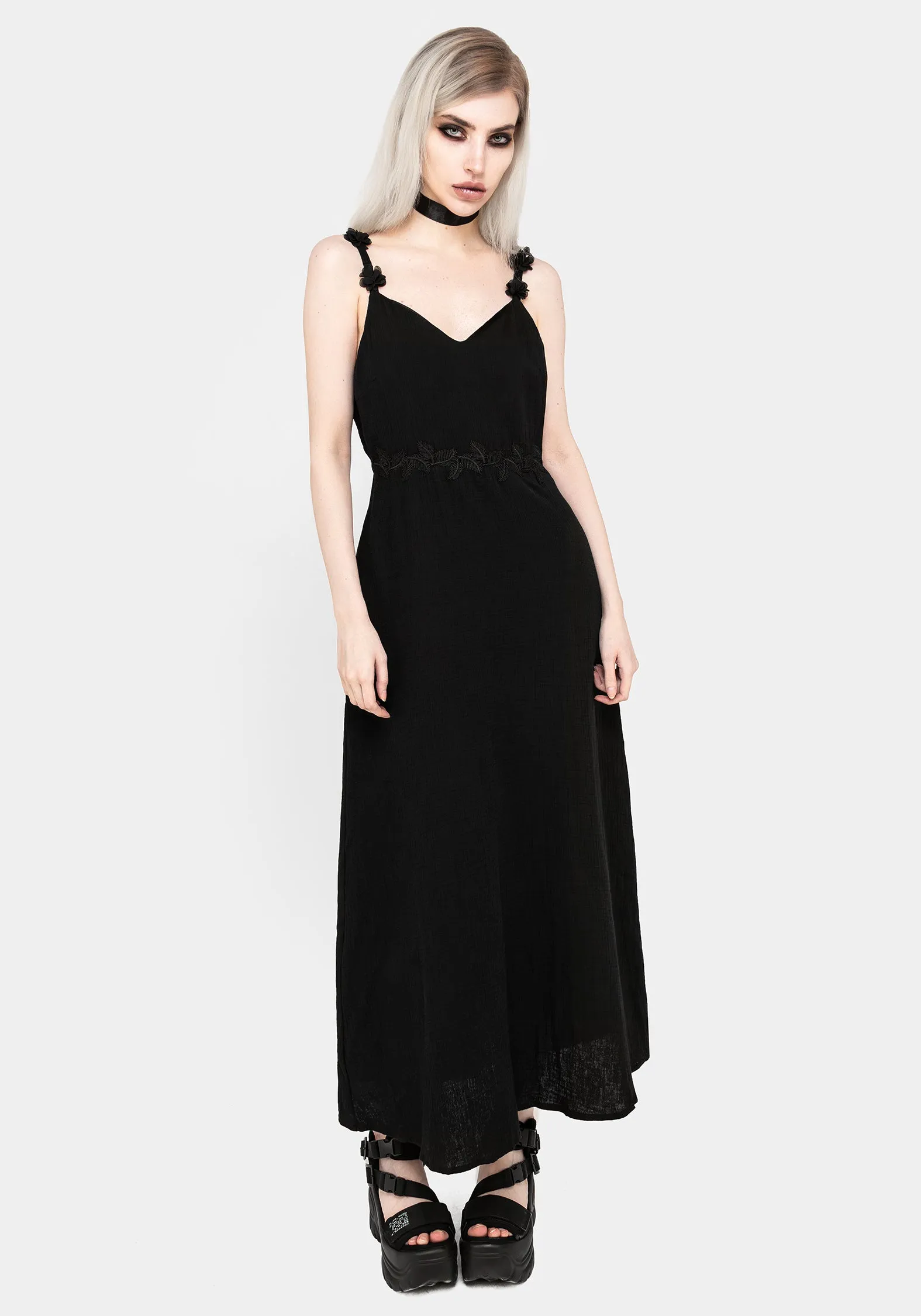 Vine V-Neck Maxi Dress